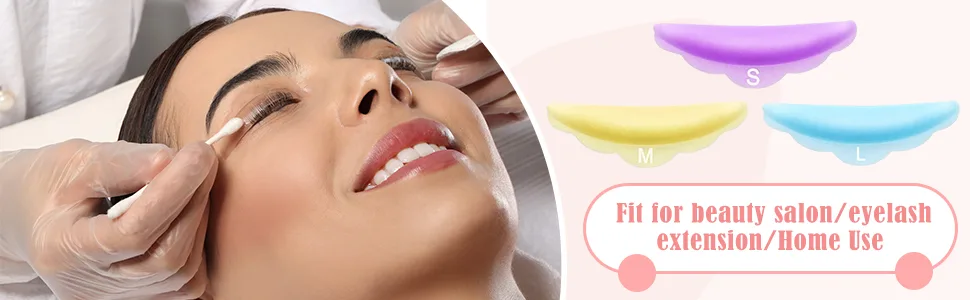 48 Piece Silicone Eyelash Perming Curler (S M L) Eyelash Perm Silicone Pad Lash Lift Rods Makeup Tool (White) - product information 5
