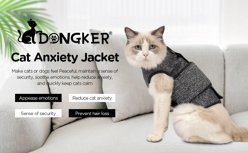 Cat Anxiety Jacket Pet Cat Anxiety Relief Coat for Pet Cats Anxiety Calming - product information 1