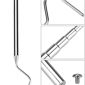 Snake Hook Extensible Stainless Steel Snake Catcher Capture Hook for Reptile Catching Controlling Moving Snakes 16.5-68cm /6.5-26.7in - product information 5