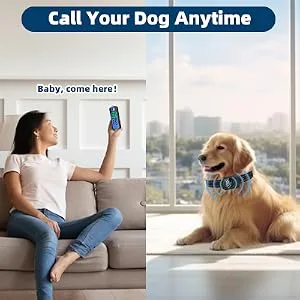 Dog Training Anti Bark Collar with Remote Vibration Beep Voice Call & Static Mode USB Rechargeable IP67 Waterproof Up 3300FT Range Harmless Auto Stop Barking Dog Device for Small Medium Large Dogs - product information 4