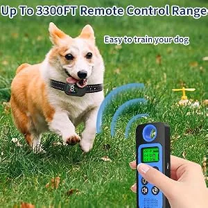 Dog Training Anti Bark Collar with Remote Vibration Beep Voice Call & Static Mode USB Rechargeable IP67 Waterproof Up 3300FT Range Harmless Auto Stop Barking Dog Device for Small Medium Large Dogs - product information 5
