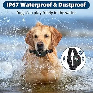 Dog Training Anti Bark Collar with Remote Vibration Beep Voice Call & Static Mode USB Rechargeable IP67 Waterproof Up 3300FT Range Harmless Auto Stop Barking Dog Device for Small Medium Large Dogs - product information 6