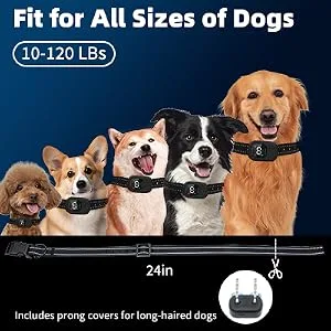 Dog Training Anti Bark Collar with Remote Vibration Beep Voice Call & Static Mode USB Rechargeable IP67 Waterproof Up 3300FT Range Harmless Auto Stop Barking Dog Device for Small Medium Large Dogs - product information 9