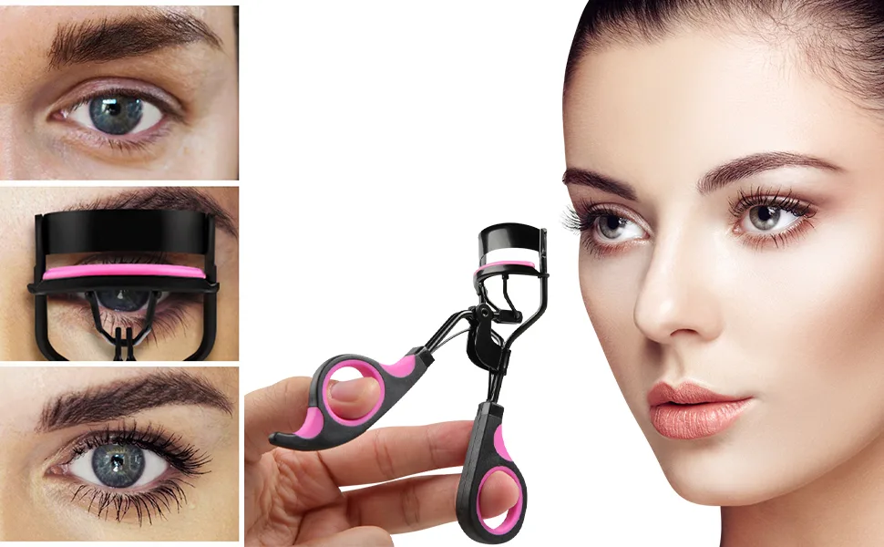Eyelash Curler Professioner Lash Curler with with 5 Extra Silicone Replacement Pads Fits All Eye Shape Essential Cosmetic Makeup Tools for Women - Most eye shapes
