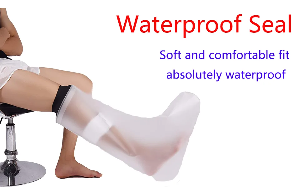 Adult Half Leg Protector Waterproof Plaster Protector and Bandage Protector Used for Shower/Swimming - Platre Half Leg Protector