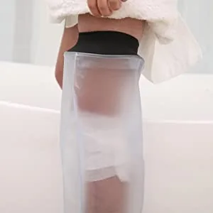Adult Half Leg Protector Waterproof Plaster Protector and Bandage Protector Used for Shower/Swimming - Waterproof Protection for Platre