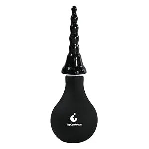 TopQuaFocus 320ml Enema Bulb Kit Anal Douche Bulb kit for Man Woman Cleaning Douche Bulb Men(320ML Black) - product information 3