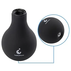 TopQuaFocus 320ml Enema Bulb Kit Anal Douche Bulb kit for Man Woman Cleaning Douche Bulb Men(320ML Black) - product information 4