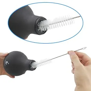 TopQuaFocus 320ml Enema Bulb Kit Anal Douche Bulb kit for Man Woman Cleaning Douche Bulb Men(320ML Black) - product information 6
