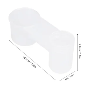 10PCS Bird Water Drinker Cup Plastic Soda Pop Water Bottle Bird Drinker Feeder Cup Chicken Pigeons Feeder Trough Feeding Accessories - product information 2