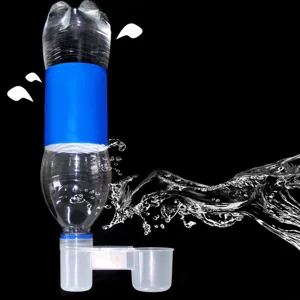 10PCS Bird Water Drinker Cup Plastic Soda Pop Water Bottle Bird Drinker Feeder Cup Chicken Pigeons Feeder Trough Feeding Accessories - product information 3