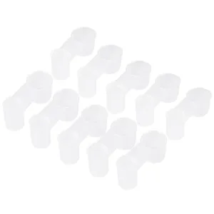 10PCS Bird Water Drinker Cup Plastic Soda Pop Water Bottle Bird Drinker Feeder Cup Chicken Pigeons Feeder Trough Feeding Accessories - product information 8
