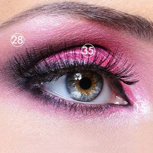 35 Color Studio Eye Shadow Palette Makeup Palette Perfectly combinable color shades Matt Luminous and shimmering textures For seductive eyes # 02 - shimmer eyeshadow