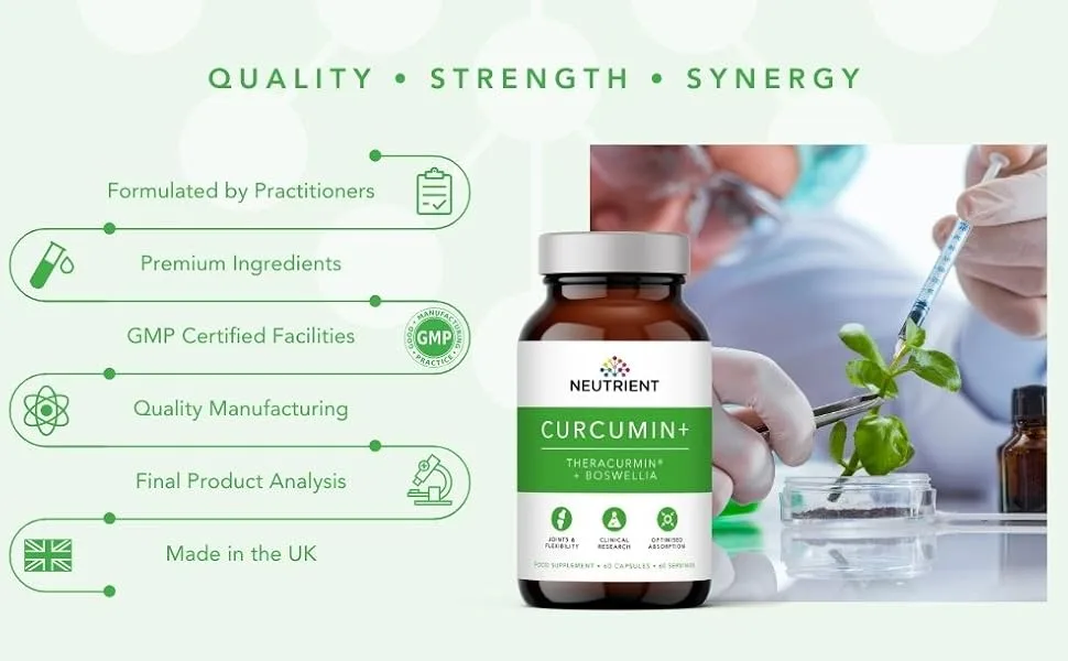 Neutrient Highly Absorbable Curcumin Capsules With Theracumin And Boswellia - CURCUMIN SUPPLEMENT