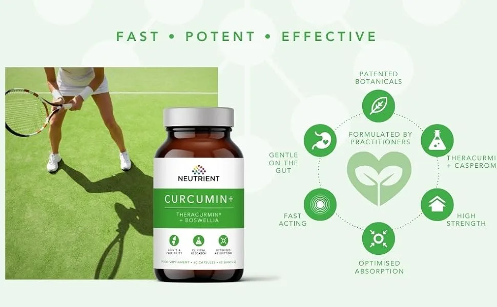 Neutrient Highly Absorbable Curcumin Capsules With Theracumin And Boswellia - CURCUMIN SUPPLEMENT