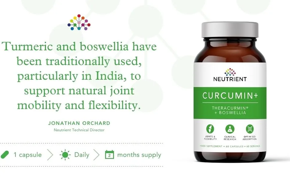 Neutrient Highly Absorbable Curcumin Capsules With Theracumin And Boswellia - CURCUMIN SUPPLEMENT