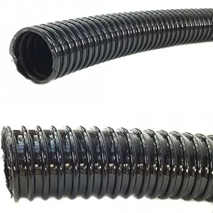 Love Aquatics 1.25 Inch (32mm) Black Corrugated Flexible Hose Fish Pond Pump Marine Flexi Pipe (5 Metre) - Corrugated pipe