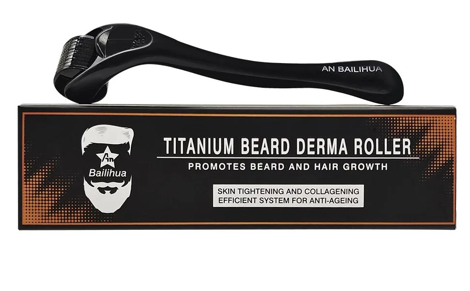Beard Growth Roller/Derma Roller for Men/Microneedle Roller /540 0.5MM Titanium Needles (0.5mm) - beard roller