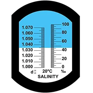 Retoteng Salinity Refractometer 0-100% Handheld Salinity Refractometer Dual Scale with ATC Function High Precision Digital Refractometer Suitable for Aquarium Marine Monitoring Saltwater Testing - product information 3