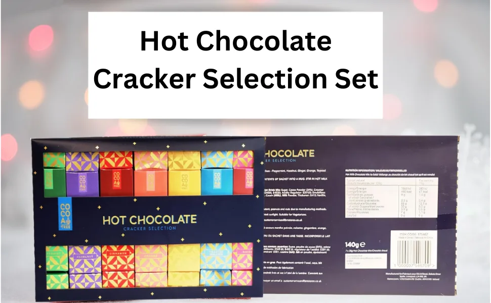 Hot Chocolate Cracker Selection Set Warm Treat for Any Occasion Gourmet Flavored Hot Chocolate Gift - Hot Chocolate Cracker Selection 7 Christmas Present Stocking filler Festive Gift Surprise occasion