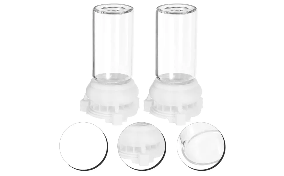 Yardwe 10ml Acrylic Mini Ant Water Feeder 2PCS Transparent Farm Ant Feeding Box Clear Ant Nest Micro Animal Liquid Feeder for Feeding Water Sugar - product information 3