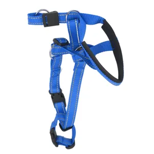 Dog Head Collar Dog Head Halter with Safety Strap Pet Headcollar Stops Pets From Pulling for Outdoor Walk (L) L Blue - product information 3