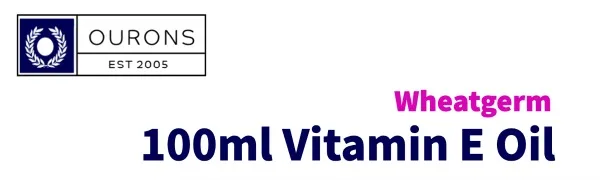 100ml Vitamin E Oil - Wheatgerm - Pure & Refined Massage & Skin Care - Wheatgerm Vitamim E