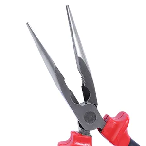 Sharp-tec Long Nose Pliers 160mm with Soft Grip Handles Heavy Duty Nose Side Cutting Pliers Long Nose Plier 160MM - Long Nose Pliers
