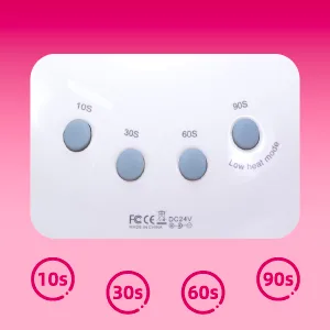 SUNUV Nail dryer UV LED lamp for nails 10s/30s/60s/90s timer infrared sensor LCD display removable base perfect for nail art home manicure and nail studio. - Nail dryer UV LED.