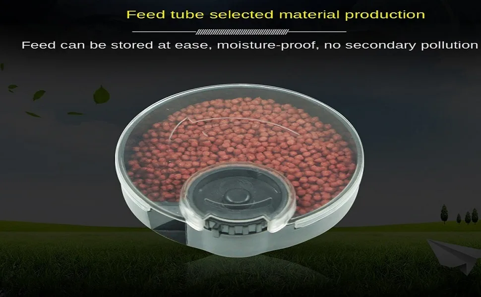 BW Aquarium Automatic Fish Feeder Auto Fish Food Feeder with LCD Display for Aquarium (Anti-Jam Design) 2009D - product information 3
