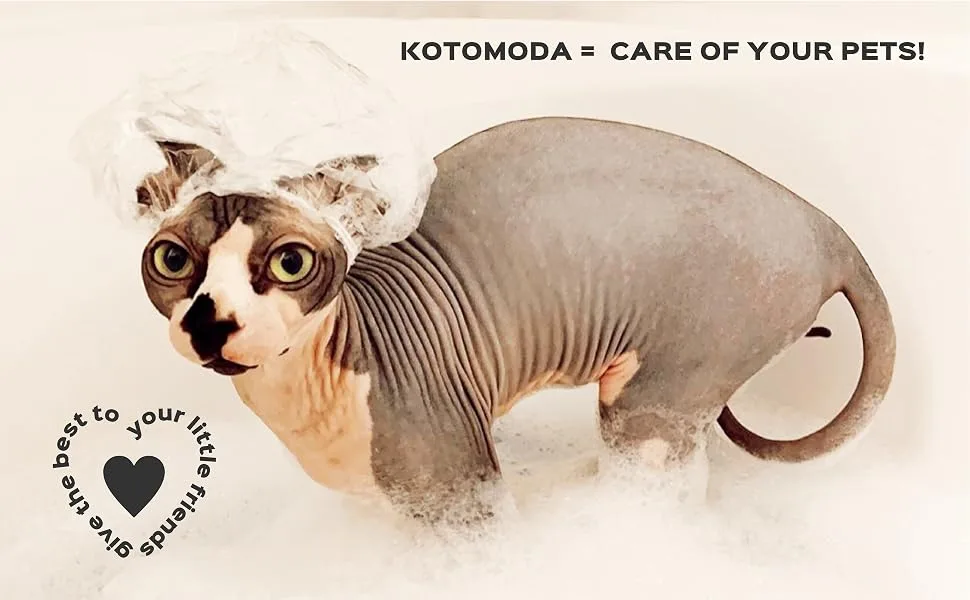 Kotomoda Probiotic shampoo for Sphynx Cats 120 ml with foam generator - sphynx cat