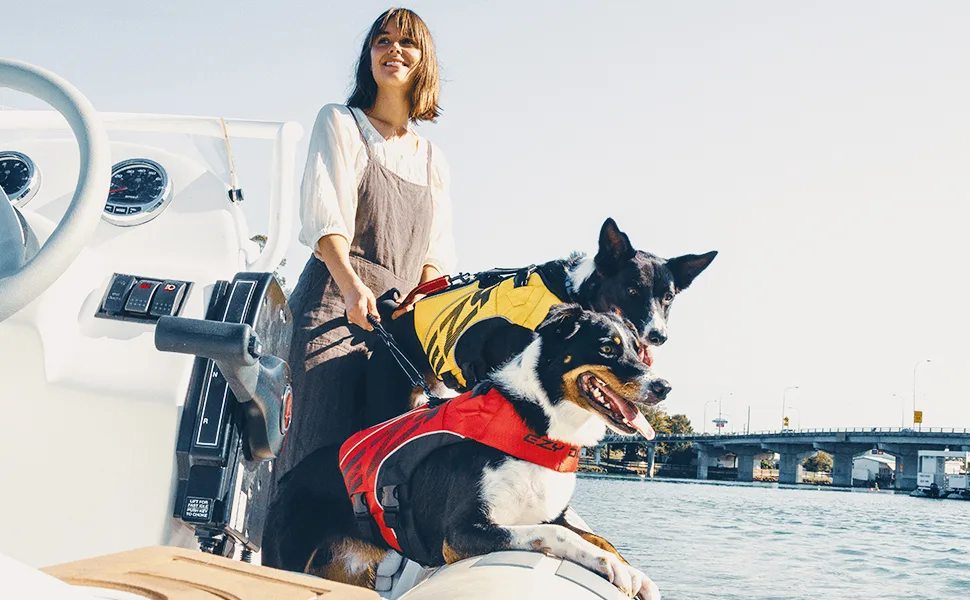 EZYDOG X2 Boost Life Jacket | Boating Dog Friendly Paddle Board Superior Buoyancy Rescue Handle Lifejacket (Small Yellow) Yellow Small - module-3-X2-boost