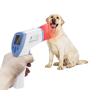 Pet Thermometer High Precision Veterinary Infrared Thermometer Blue Non-Contact Digital Thermometer for Pig Sheep Horse Dog - Pet Thermometer