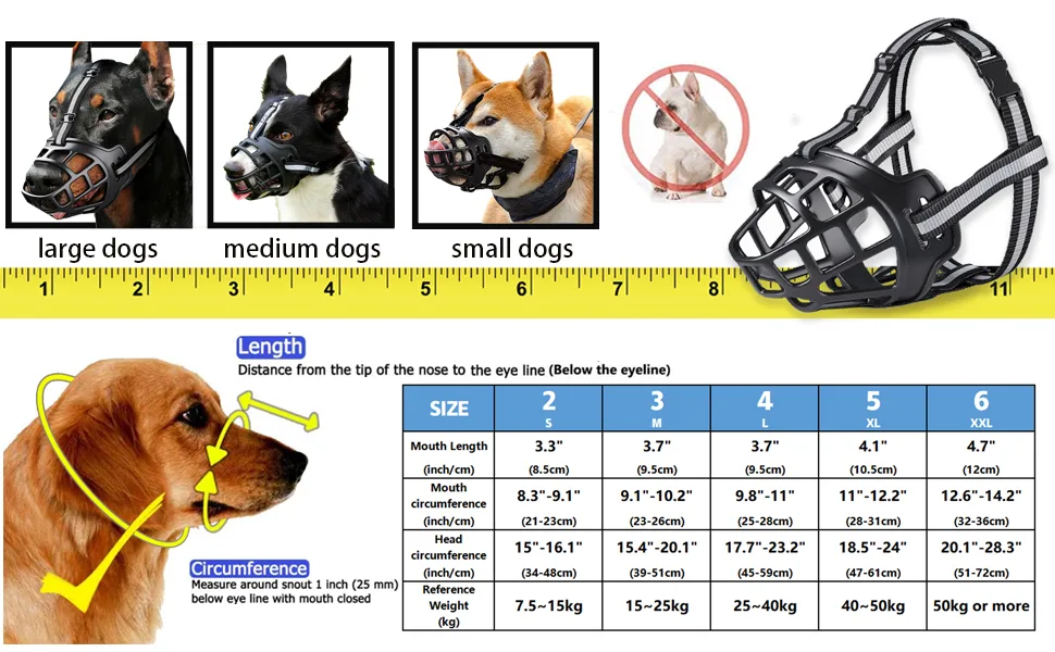 Black Dog Muzzle for Large Breed Adjustable Dogs Muzzles for Xl Bully Breathable Basket Muzzle Soft Silicone Basket Muzzles with Reflective Strip to Prevent Biting Barking Chewing Dogs Can Drink(L) - baskerville muzzle