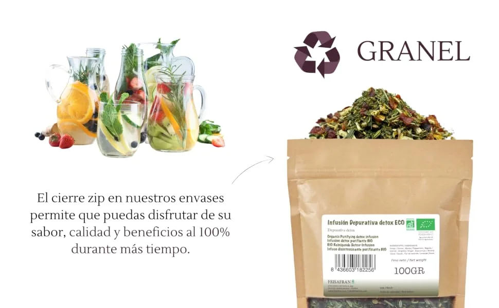 FRISAFRAN - Detox Organic Detox Bulk | Digestive | Anti-Inflammation - 100 gr - Detox 2