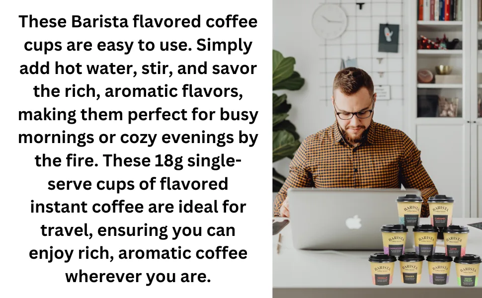 Barista Luxury Coffee Collection Assorted Flavoured Instant Coffee Mix Xmas Gift Christmas Powdered Coffee - Coffee Collection Flavored Instant Mix Festive Perfect Travel Xmas Gifts Holiday Present christmas