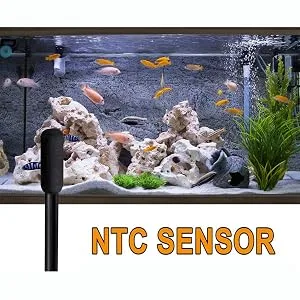 AWITHZ Reptile Thermostat Terrarium Heaters Temperature Controller Outlet Digital LED with Suction Cup for Reptiles Aquariums Insect Heaters (1) - Temperature Controller