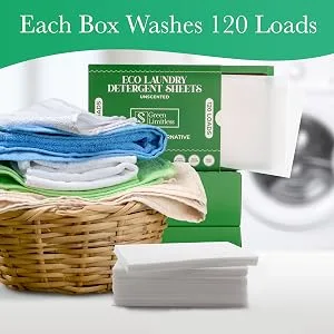 Green Limitless Eco Laundry Detergent 120 Sheets (Loads) Unscented - product information 5
