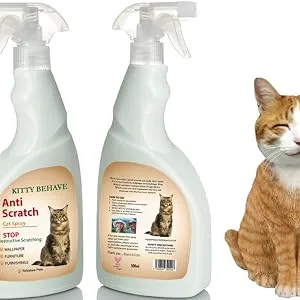 Sweet Willow Kitty Behave Stop Cat Scratching Spray 500ml - stop cat destroying carpets