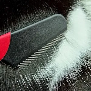 Masterclip | Flea Comb - Flea Removal Grooming Comb for Cats Dogs Rabbits. Effective against Fleas Nits Biting Pests Ticks Flea Dirt Ectoparasites - product information 4