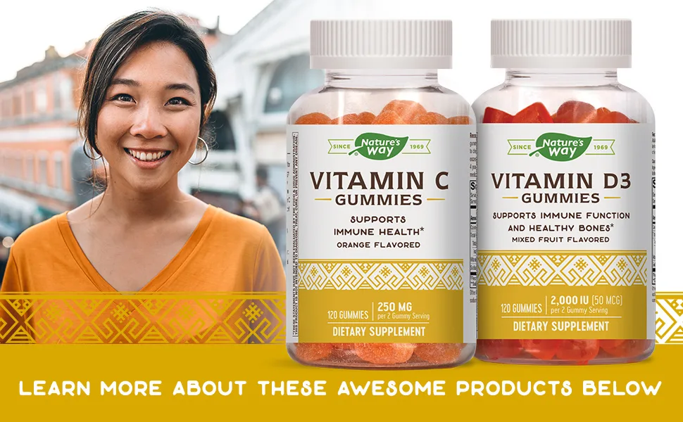 Nature's Way Vitamin C Gummies Orange 250 mg 120 Gummies - about nature