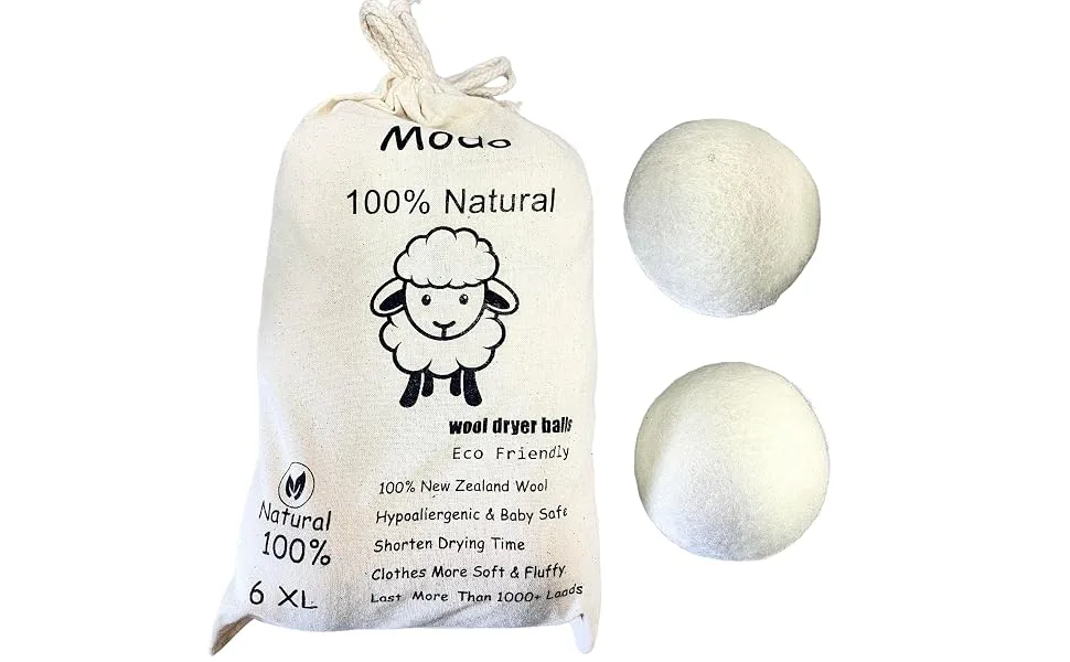 Modo Organic Wool Dryer Balls for Laundry Washing Machine - product information 2
