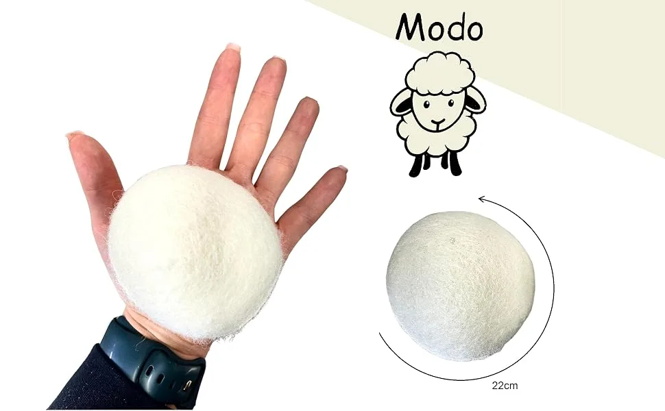 Modo Organic Wool Dryer Balls for Laundry Washing Machine - product information 4
