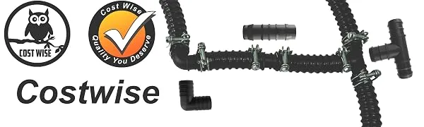 25MM (1") Corrugated Flexible Pond Pipe (Clips X 2) - Corrugated Pipe 25mm with Connectors banner photo