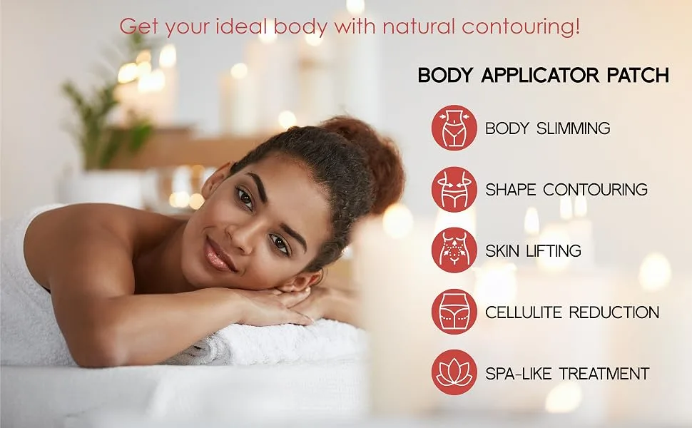 All Natural Moisturizing Body Applicator Wrap Easy to Use Body Wrap -Anti Cellulite Solution- Firming Toning Tummy Wrap (5 APPLICATORS) - body wrap patch applicator slimmer fat reducer skin firming tightening weight loss shaping arms