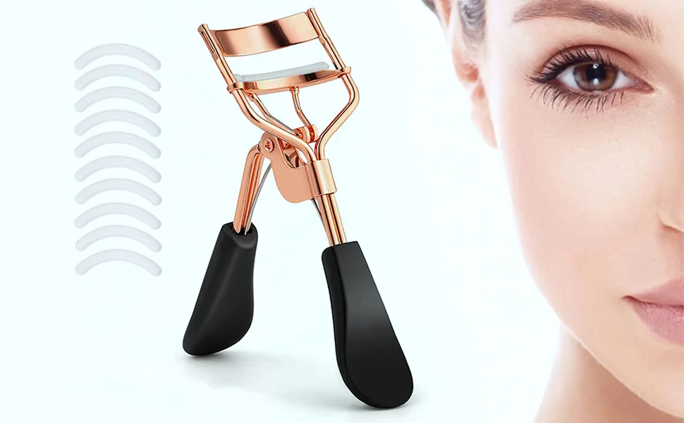 Eyelash Curler Professional Lash Curler with 10 Eyelash Curler Refills for All Eye Shapes(Rose Gold) - product information 2