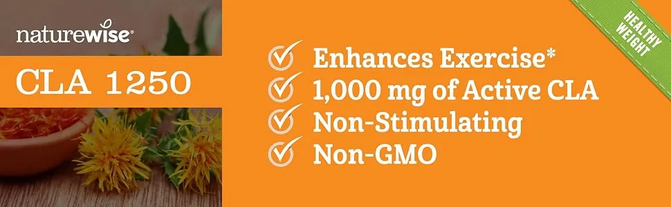 NatureWise CLA 1250 1000 mg 90 Softgels - product information 1