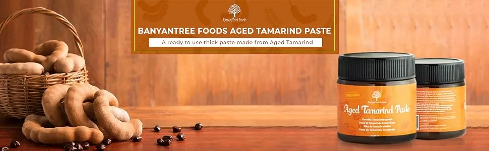 BanyanTree Foods Aged Tamarind Paste| Tamarind Concentrate 200g | Vegan | Gluten Free | Indian Origin - tamarind paste