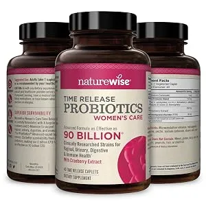 NatureWise Time Release Probiotics Women's Care 40 Time Release Caplets - NatureWise Women