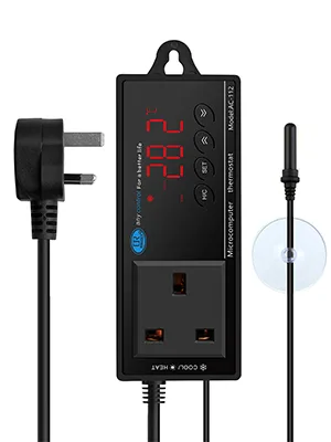 NICREW Digital LED Heating and Cooling Temperature Controller Reptile Thermostat for Snake Lizard Tortoise Vivarium and Other Reptiles 1100W 220V - product information 2